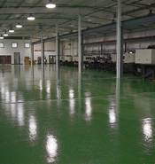 Diama-Shield Green Epoxy Floor - Auto Parts Factory