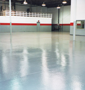 Diama-Shield Light Grey Epoxy Floor - Maintenance Garage 